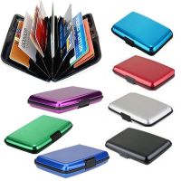 【CW】☞卐  Multicolored Wallet Business ID Credit Card Purse Cash Holder Alloy(Outer)   Plastic( Inner)