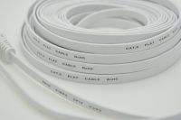 30เมตร50เมตร Cat6 Flat Utp สายเคเบิลเครือข่ายสายคอมพิวเตอร์กิกะบิตสายแพทช์อีเทอร์เน็ตอะแดปเตอร์ Rj45ทองแดงบิดคู่สาย Lan Gige