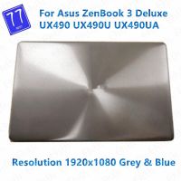 อะไหล่หน้าจอ LCD 14นิ้วสำหรับ UX490UAR UX490U ASUS Zenbook 3 Deluxe UX490UA UX490โน้ตบุ๊คจอ LCD อะไหล่ครึ่งบน