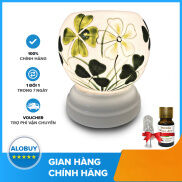 Combo Đèn Xông Tinh Dầu Gốm Bát Tràng Mini + Tặng 1 Chai Tinh Dầu 10ml Và