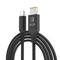 20V/6.75A USB C ke Square Slim 11x4.5mm male Tip Laptop kabel pengisian 6.5ft 135W PD Power Charger Supply Extension