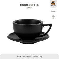 MHW-3BOMBER Ceramic Cup - ถ้วยแก้วกาแฟเซรามิคพร้อมจานรอง ขนาด 280 ml