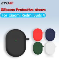 【cw】 Bluetooth Earphone Silicone Soft Cover Buds 4 Charging Anti-fall Sleeve