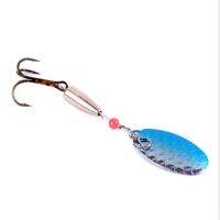 1Pcs 6Cm 4G ช้อนโลหะเหยื่อหมุนเลื่อมตกปลา Lure Spinner เหยื่อ Wobbler Crankbait ปลาคาร์พตกปลา Treble Hook Peche