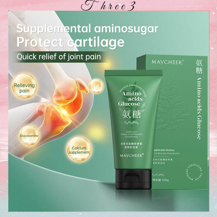 Three 3 Smearable Glucosamine Chondroitin Massage Soothing Cream