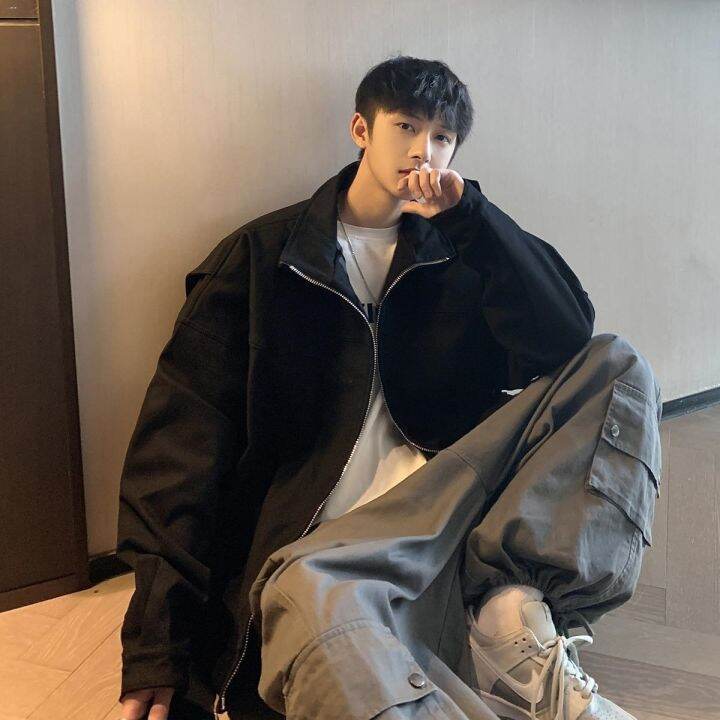 carhartt-น้ำยาทำความสะอาดสไตล์วินเทจของเสื้อแจ็กเก็ตบุรุษการบินฤดูใบไม้ผลิและฤดูใบไม้ร่วงแนวสตรีทเครื่องแบบเบสบอลสไตล์ย้อนยุคอเมริกันในระดับสากล