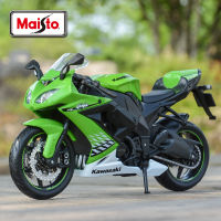 Maisto 1:12คาวาซากินินจา ZX-10R สีดำ Die Cast ยานพาหนะของสะสมงานอดิเรกรถจักรยานยนต์ของเล่นรุ่น