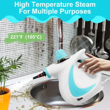 Portable Handheld Steam Cleaner 1050W Multifunctional High Temperature Pressurized Steam Cleaning Machine with 9pcs Accessory for Kitchen Sofa