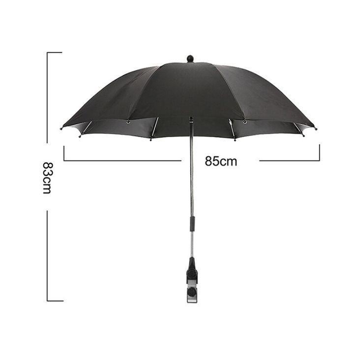 ที่คลุมกันแดดสำหรับรถเข็นเด็ก-ร่มกันแดดกันแดดกันยูวีกันฝนได้360องศาร่มแบบพับรถเข็นเด็กทารก
