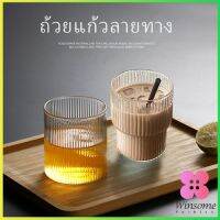 Winsome ถ้วยใสในครัวเรือน สปอตสินค้า แก้วไวน์สร้างสรรค์ ถ้วยกาแฟ  glass cup