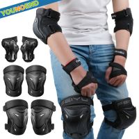 6Pcs/Set Roller Skating Protector Elbow Knee Pads Wrist Guard Kids Adults Riding Skateboard BMX Bicycle Sports Protective Gear Supports Braces