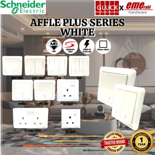 Schneider Affle Plus Switches Suis Lampu Socket Quality Lazada