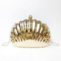 【YD】 Fashion Designer New Metallic for Shoulder Purses Crossbody gold silver evening bag B462