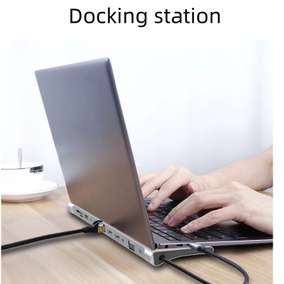 มัลติฟังก์ชั่แล็ปท็อป Docking Station HUB To HDMI รองรับ USB 3.0 Hub Adapter C ประเภท HUB สำหรับ Pro ThinkPad HP