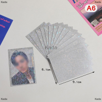 Kada Kpop ซองใส่การ์ด61x91มม. 50ชิ้นที่ใส่การ์ด20C รูปหัวใจสำหรับโฮโลแกรมโปสการ์ดยอดนิยมฟิล์มป้องกันการ์ดเกม