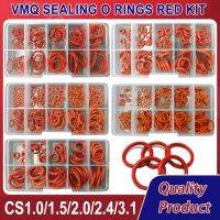 {““》: CS 1/1.5/2.0/2.4/3.1 O Ring ซิลิโคนเครื่องทำความสะอาดปิดผนึกสีแดง VMQ O-Ring ปะเก็นน้ำมันทนทานต่ออุณหภูมิสูงชุดโอริง