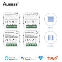 Tuya สวิตช์ผ้าม่านอัจฉริยะ WiFi สำหรับโรลเลอร์ชัตเตอร์มอเตอร์คนตาบอดสมาร์ทแอปพลิเคชั่นควบคุมด้วยเสียงทำงานร่วมกับ Alexa Google Home Alice