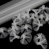 ☃❣ Cyuan 20pcs Balloons Holder Sticks with Cup Latex Balloon Stick Clear PVC Rods Party Decoration Event Party Ballons Accessories