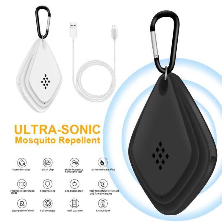 Portable Electronic UltraSonic Mosquito Repellent with Hook