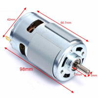 มอเตอร์ไฟฟ้า 775 12 v 12000 100w 1.2a รอบ Micro High Speed Power Motor 5mm