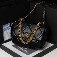 LASGO Hong Kong Purchasing Lingge Chain Bag Women 2023 New Trendy Leather Small Fragrance Versatile Portable Shoulder Messenger Bag