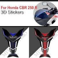 สำหรับฮอนด้า CBR 250 R 250R CBR250R อุปกรณ์เสริมแผ่นถังน้ำมันมอเตอร์ไซค์ป้องกันสติกเกอร์3D รูปลอกชุดแก๊สน้ำมันเชื้อเพลิงเข่า