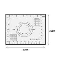 【▼Hot Sales▼】 qingsh Meijuner เครื่องทำแป้งพิซซ่าแผ่นซิลิโคนสำหรับอบแบบนอนสติ๊กแกดเจ็ตสำหรับครัวขนมอบอุปกรณ์ทำอาหาร29*26ซม./40*30ซม./50*40ซม./60*40ซม.