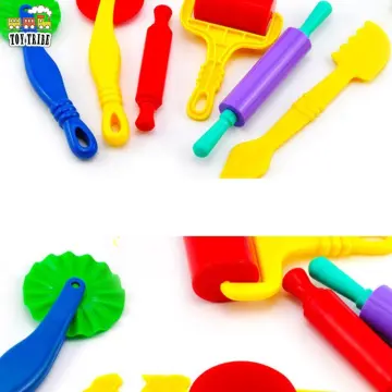 Plasticine Model Playdough Tools Set for Kids 3D Syringe Roller Impression  Moulds Play Dough Tools Kit