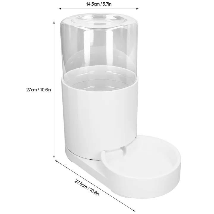 ที่ให้อาหารอัตโนมัติสุนัขและชุดให้น้ำ2-ที่ให้อาหารสัตว์น้ำแรงโน้มถ่วงความจุมาก5ลิตรสำหรับสุนัขและแมวอุปกรณ์ดื่ม