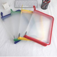 A5 A4 Zipper File Bag PVC PP Glitter Transparent Storage Organizer Bag File Folder Case Bags Stationery Holder