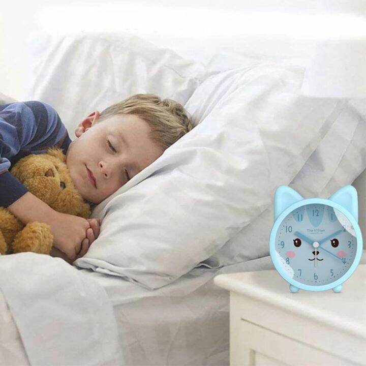 cute-animal-alarm-clock-for-kids-non-ticking-cat-alarm-clock-quiet-desk-alarm-clock-with-backlight