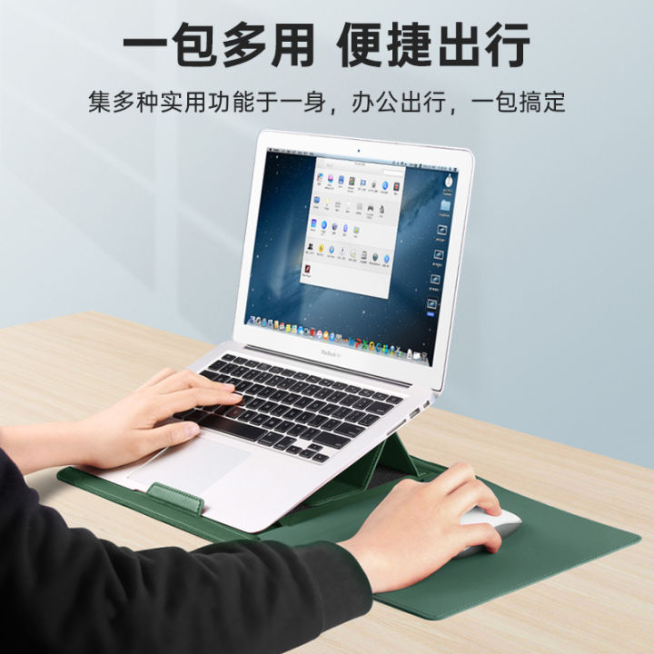 กระเป๋าที่จับแล็ปท็อปเหมาะสำหรับ-apple-macbook-huawei-กระเป๋าซับในแบบพกพาทำจาก-pu-กระเป๋าคอมพิวเตอร์บาง
