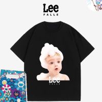 Leefalle เสื้อยืดแขนสั้นลําลอง พิมพ์ลายหัวโฟม แฟชั่นคู่รัก สําหรับเด็ก FKA1