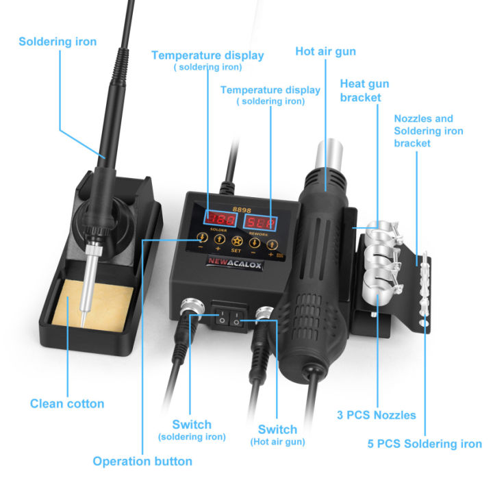 สถานีงานเชื่อมแก้ไขแสดงผลดิจิตอล-lcd-อุปกรณ์เชื่อมสายไฟแบบ2-in-1-8898-w-สำหรับโทรศัพท์มือถือ-bga-smd-เครื่องมือบัดกรีซ่อมแซม-pcb