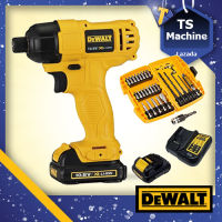 DEWALT สว่านกระแทกไขควงไร้สาย 10.8V. รุ่น DCF805C2A มอเตอร์แปรงถ่าน( แบตฯ 2 ก้อน+แท่นชาร์จ1อัน+ชุด27ชิ้น) รับประกัน 3 ปี