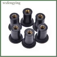 wxfengying 6pcs M5 Rubber Grommet Well NUTS blind Fastener กระจกหน้ารถ KAYAK Accessories