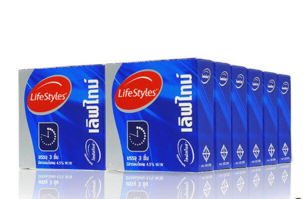 ส่งฟรี-12กล่องไม่เขียนชื่อ-lifestyles-love-timeด-52-มม-มีสารชะลอการหลั่ง