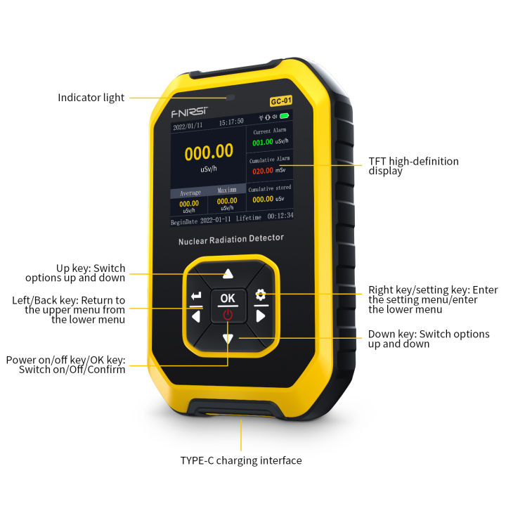 เครื่องตรวจ-dosimeter-y-ray-ray-เครื่องตรวจจับรังสีเอกซ์เครื่องตรวจจับกัมมันตรังสี-gc-01เคาน์เตอร์เกเกอร์