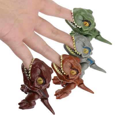 Tricky Finger-Biting ไดโนเสาร์ของเล่นเหมือนจริงสี Joint Movable จำลอง Tyrannosaurus Rex รุ่น Action Figure ของขวัญเด็ก