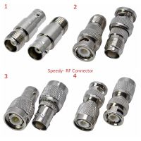 2pcs/lot Q9 BNC To TNC Male Plug Female Jack Straight Connector TNC To BNC Male Female Coaxial RF Adapter Brass Nickel Plated