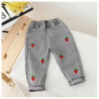 Spring Girls kids cartoon girls pants denim trousers children Slim Fit jeans