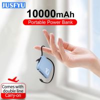 Mini Power Bank 10000mAh Portable External Battery Pack Built in Cable Powerbanks Spare Batteries for iPhone14 13 Samsung Huawei ( HOT SELL) Coin Center 2