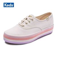 【PROMO 2023 New limited edition 】KEDS รองเท้าลําลอง สีรุ้ง แฟชั่นคลาสสิก สําหรับผู้หญิง (แถมฟรีถุงเท้าสองคู่)