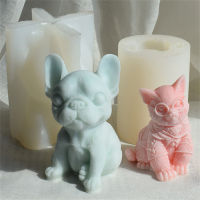 Candle Molds Tools Diy Crafting Plaster Drip Sit Up Puppy Bulldog Sit Up Cobra Cat