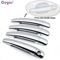 Ceyes Accessories Car Styling Chrome Trim Door Handle Covers Stickers Case For Peugeot 206 207 208 308 406 407 2006 3008