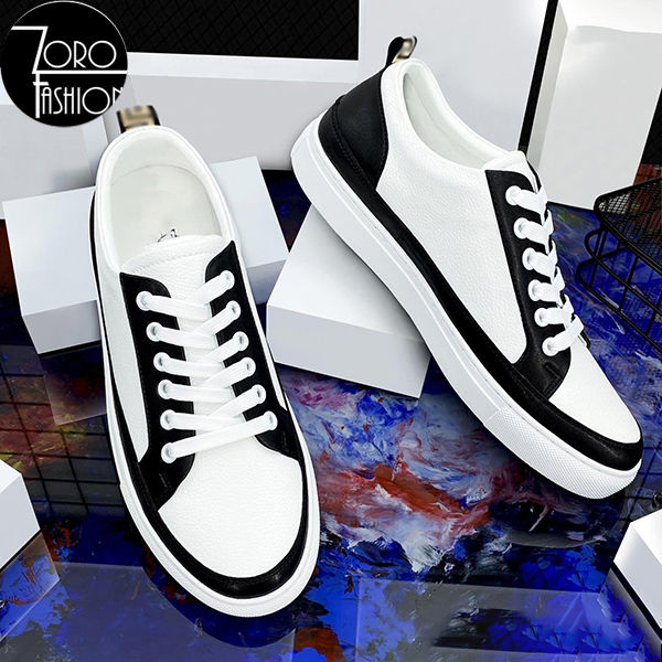 Giày nam thể thao sneaker ZRO-Fashion trắng đẹp cổ cao cho học ...