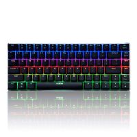 ✒☽☫ คีย์บอร์ด มีไฟ AJAZZ AK33 E-sport LED Colorful Keyboard 82