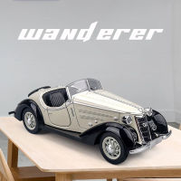 โมเดลรถ Audi Wanderer 1:32รถโลหะผสม,โมเดลรถของเล่นของขวัญโลหะรถ Diecast ไฟเสียงเบาวันเกิดสำหรับเด็กคนรักของสะสมของเล่นสำหรับเด็กผู้ชาย