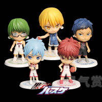 การกระทำ Kuroko ไม่มีตะกร้าตุ๊กตาที่ทำด้วยมือ10เซนติเมตร Tetsuya Kise Ryouta Midorima Shintarou Kagami Taiga Aomine Daiki รุ่นของขวัญสำหรับเด็ก