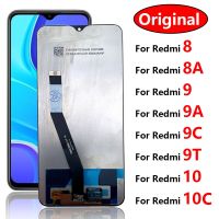 จอแสดงผล LCD ดั้งเดิมหน้าจอแสดงผลสำหรับ Redmi 7 8 8A 9 9A 9C 9T 10ไพรม์10C ชิ้นส่วนจอสัมผัสแอลซีดีของเครื่องแปลงดิจิทัล